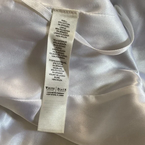 NWT WHBM Black and White Modern Floral Dress - Picture 7 of 9